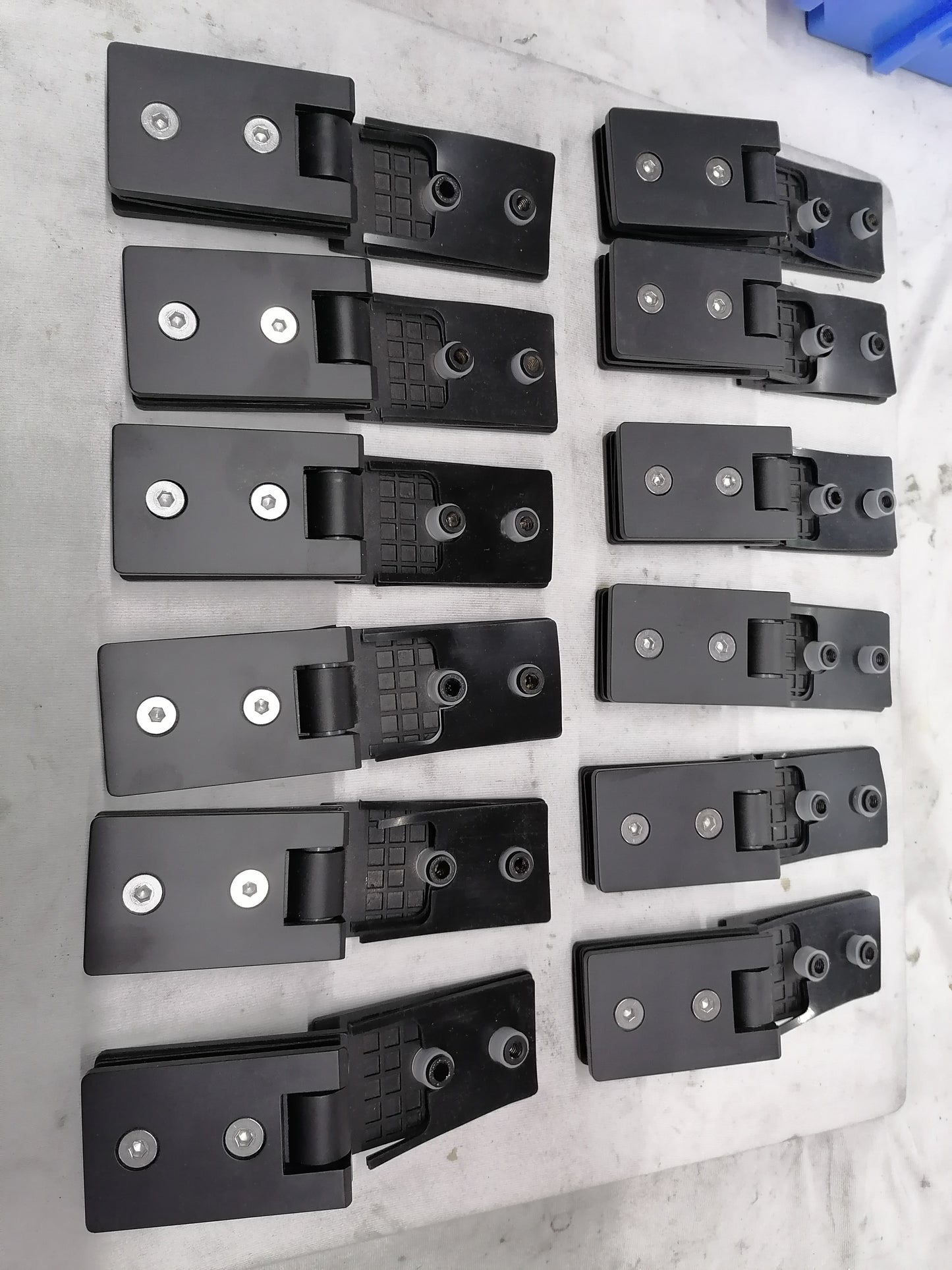 Heavy Duty Glass Mount Shower Door Hinge, Brushed and Mirror Polished Stainless Steel Bathroom Hardware