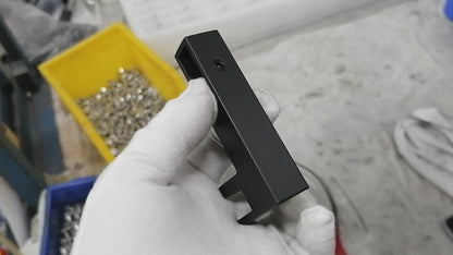 F-Type Square Tube Connector & Bracket for Shower Glass Clamp, Premium Bathroom Hardware