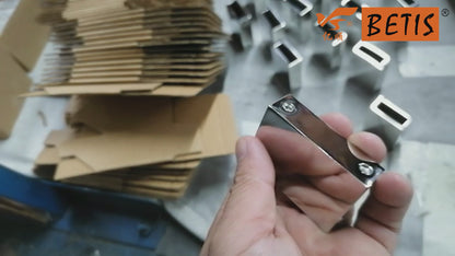 304 Stainless Steel Square Pipe Wall Mount Flange Connector for Frameless Shower Glass Door