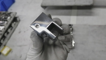 Frameless 304 Stainless Steel Bathroom Shower Enclosure Pipe-to-Glass Support Hardware Connector
